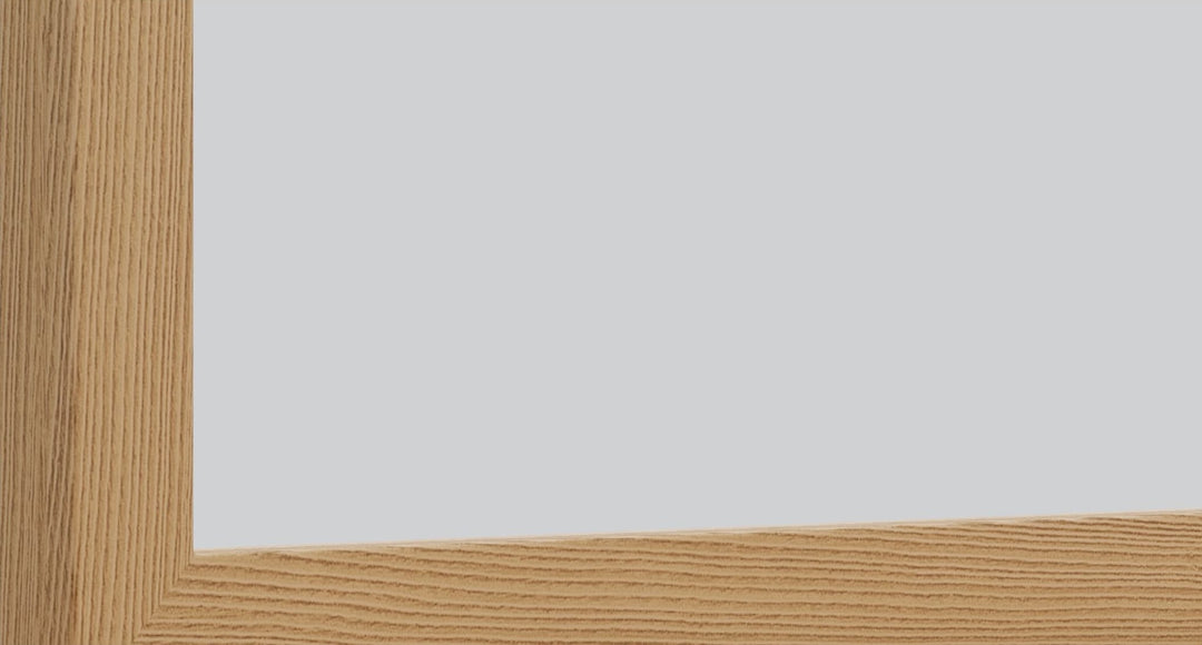 Drake Wall or Dresser Mirror in Timber — detail view