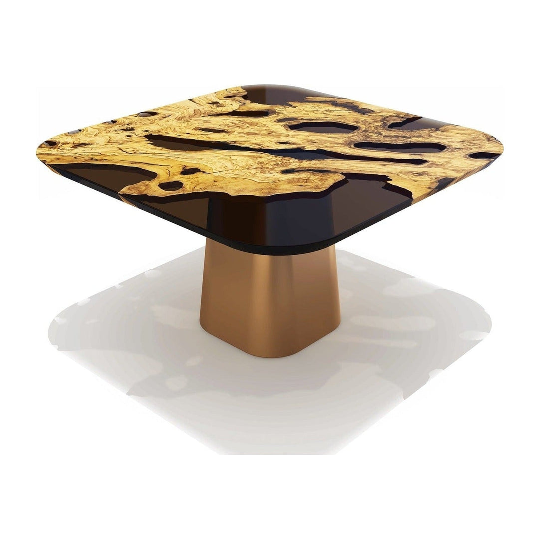 Dryope Square Olive Wood Dining Table Arditi Collection