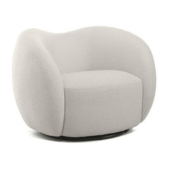 DUNE Swivel Lounge Chair in Teddy Cream Mobital