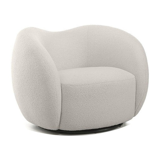 DUNE Swivel Lounge Chair in Teddy Cream Mobital