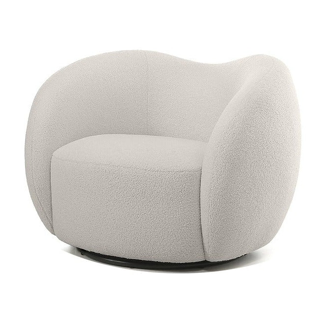 DUNE Swivel Lounge Chair in Teddy Cream Mobital