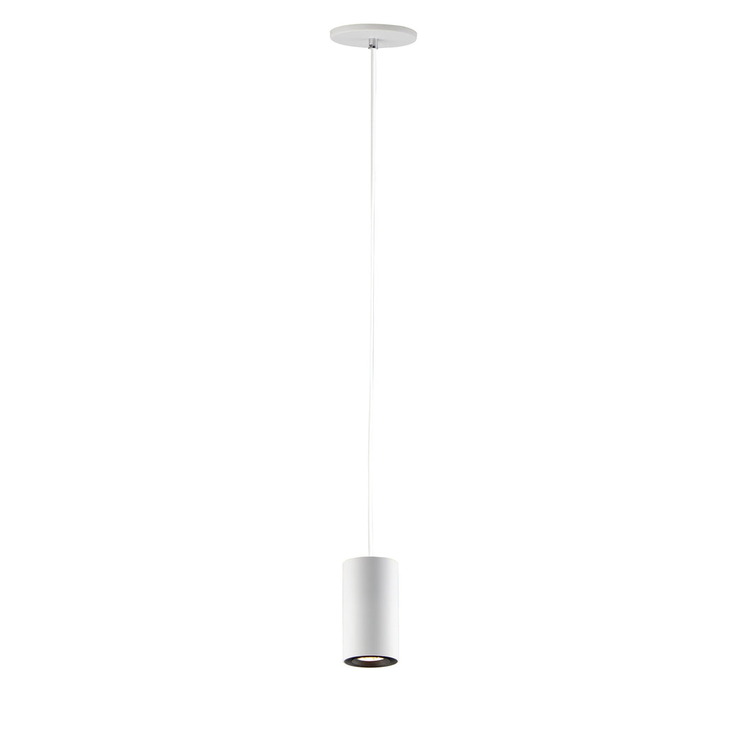 Dwell 1-Light LED Pendant (6.25" H) by ET2 Lighting in White, front view