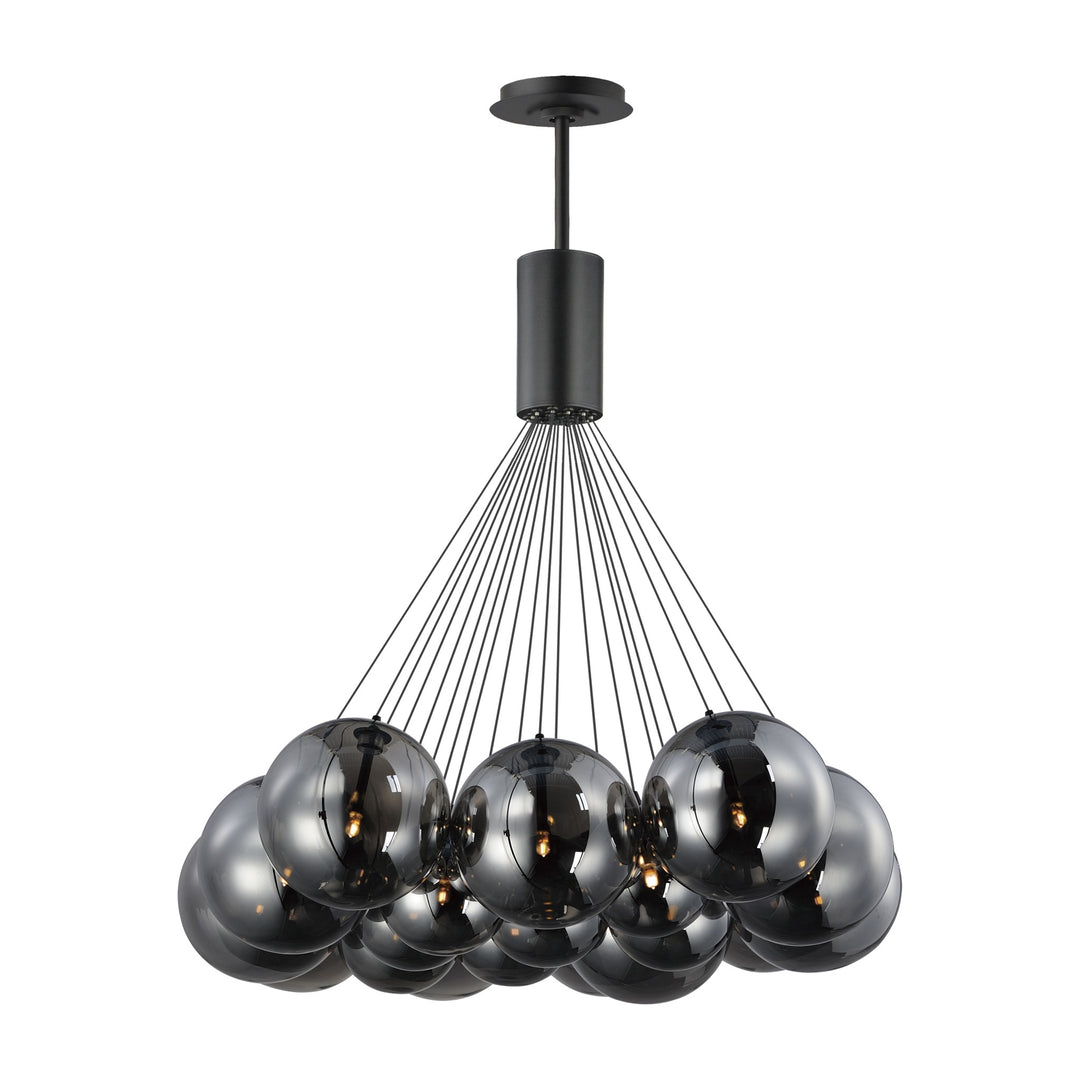 Burst 20-Light LED Pendant by Studio M Lighting in Black