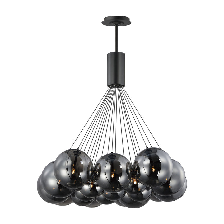 Burst 20-Light LED Pendant by Studio M Lighting in Black