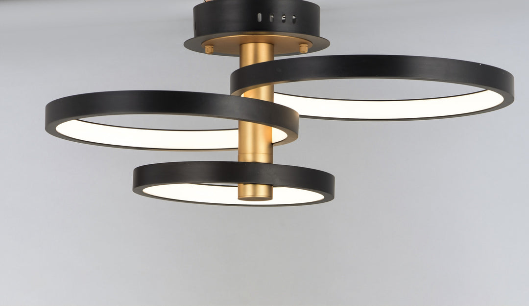Hoopla LED Semi Flush Mount by Studio M Lighting – lifestyle