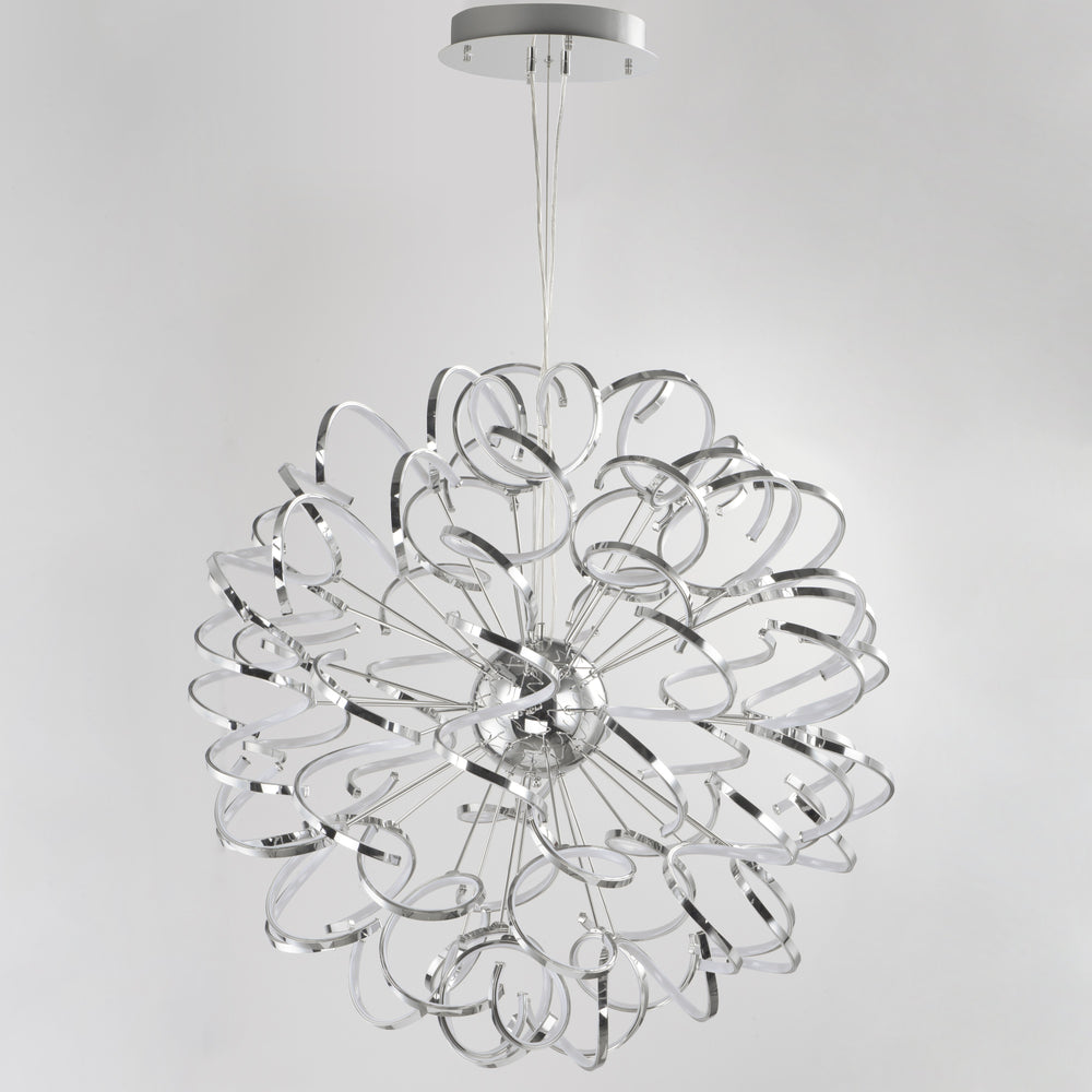 Chaos 40" LED Pendant by ET2 Lighting, styled view 1