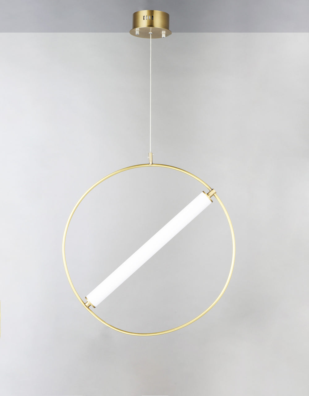 Flare LED Pendant (17.75" L) by ET2 Lighting, styled view 1