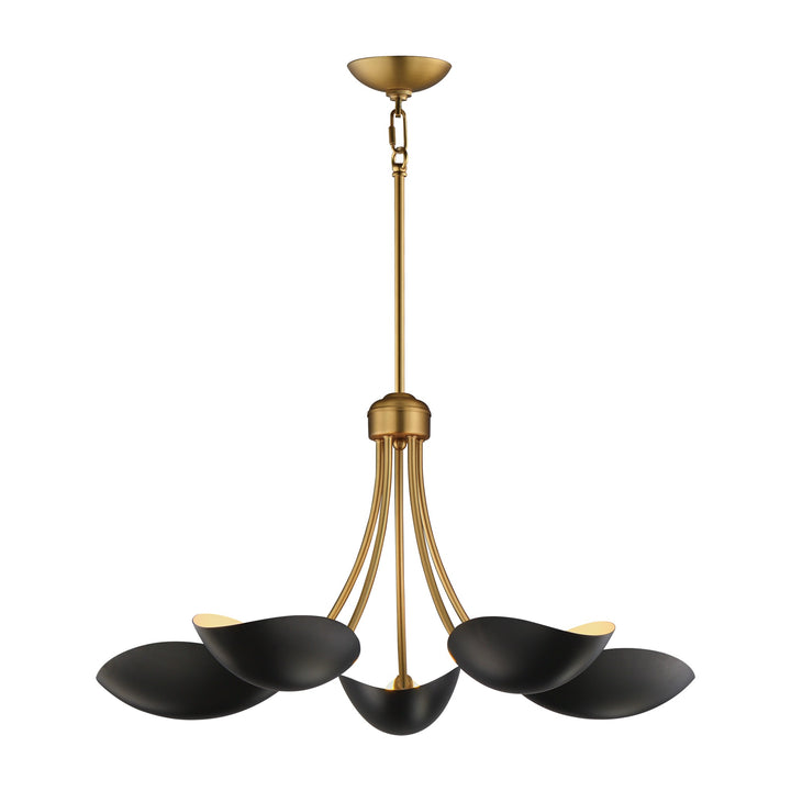 Maris Multi-Light Pendant by Studio M Lighting in Black / Natural Aged Brass