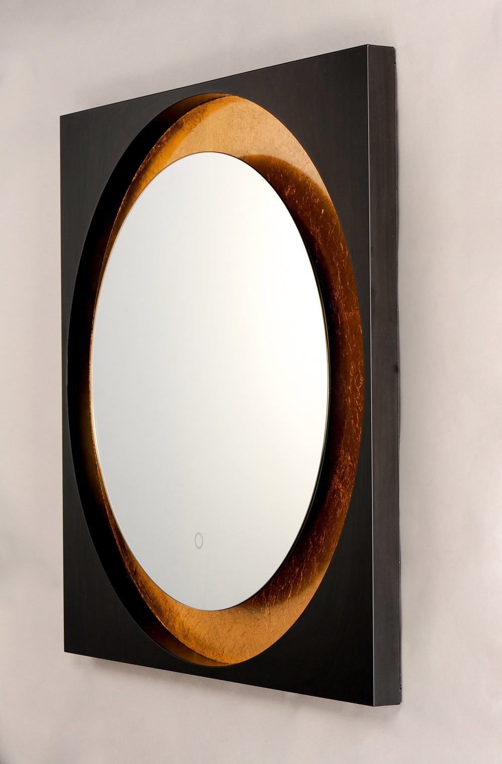 Floating LED Mirror Square 31.5" by ET2 Lighting, styled view 1
