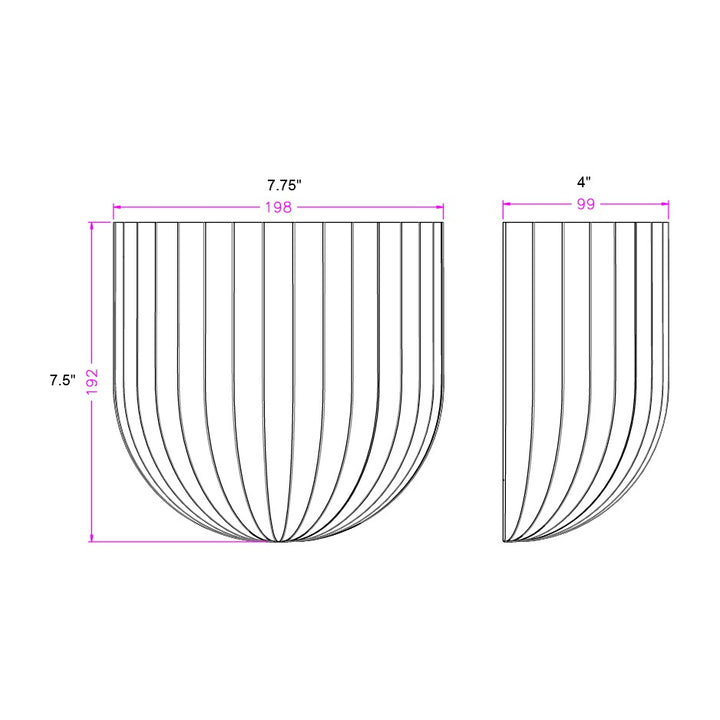 Basilica 1-Light LED Pendant 25141 by Studio M Lighting – line drawing
