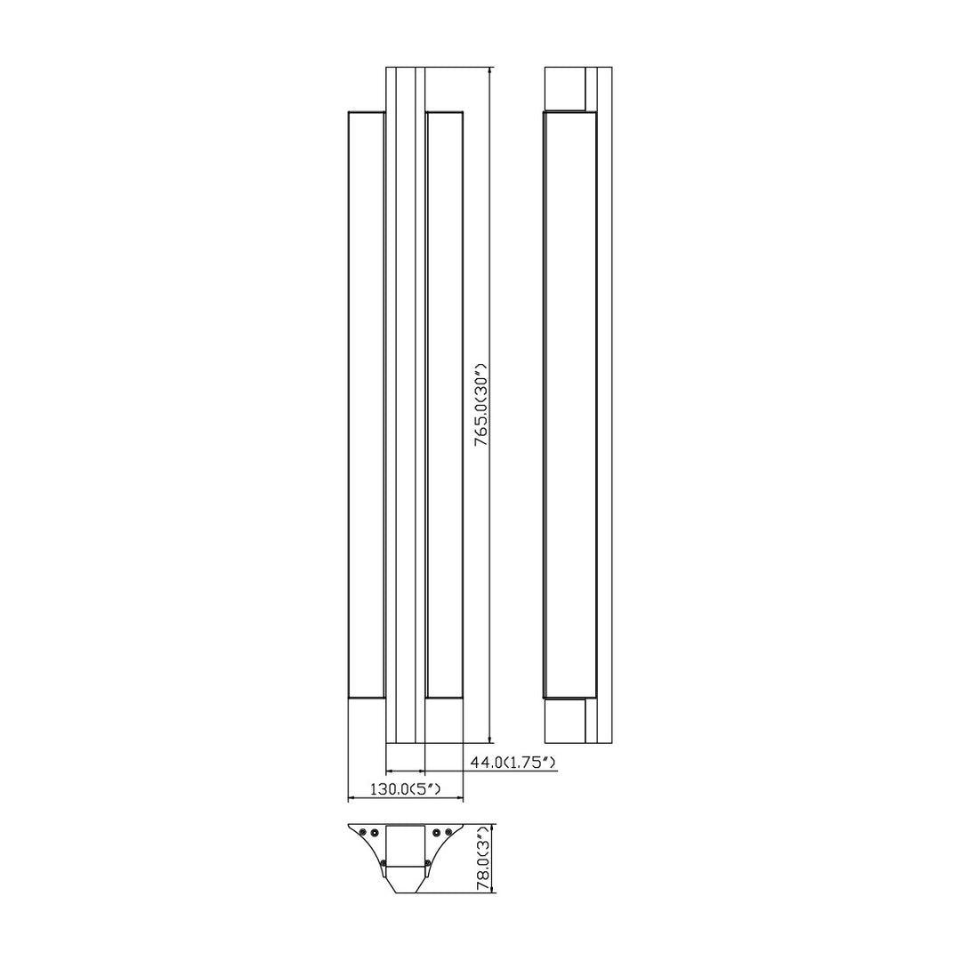 Hyperion Wall Sconce 35020 by Studio M Lighting – line drawing