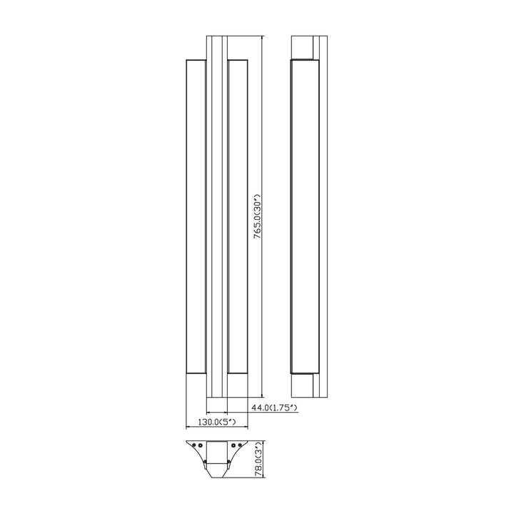 Hyperion Wall Sconce 35020 by Studio M Lighting – line drawing