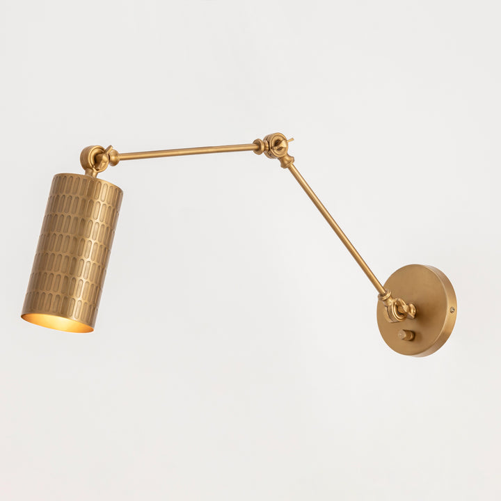 Shaka 1-Light Swing Arm Wall Sconce by Studio M Lighting – lifestyle