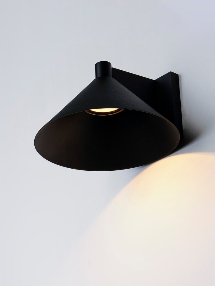 Conoid LED Conoid Large LED Outdoor Wall Sconce by Studio M Lighting – lifestyle