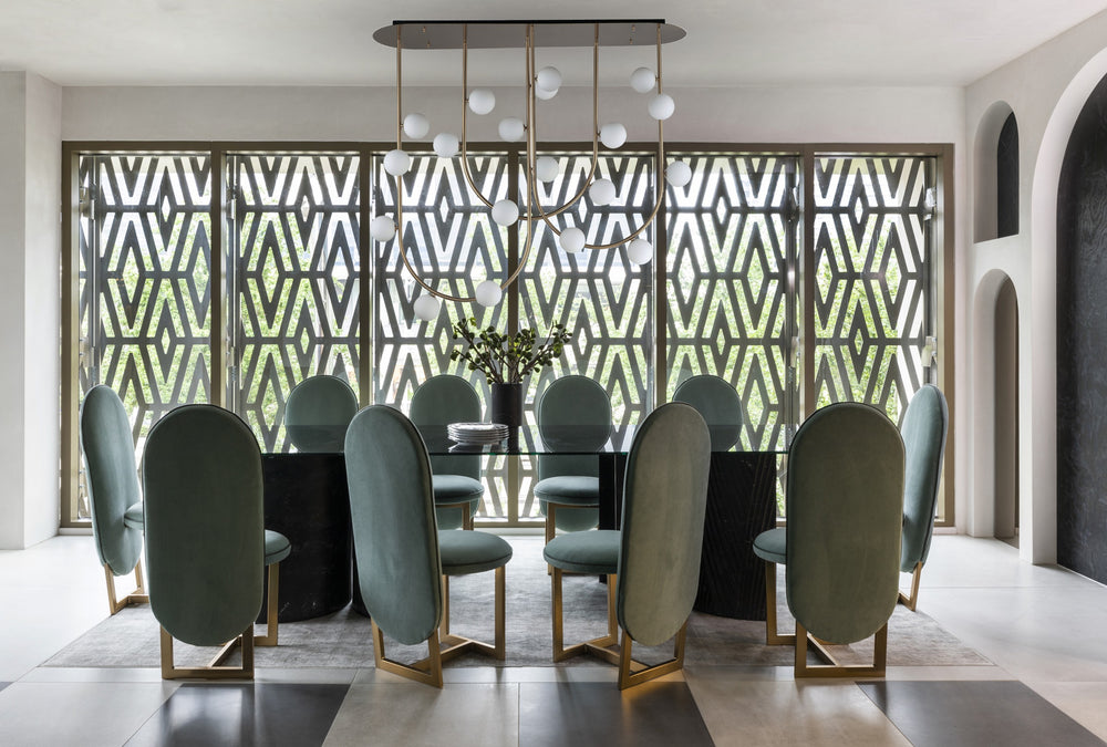 Contour 19-Light Fixed Stem Ceiling Light by Studio M Lighting – lifestyle