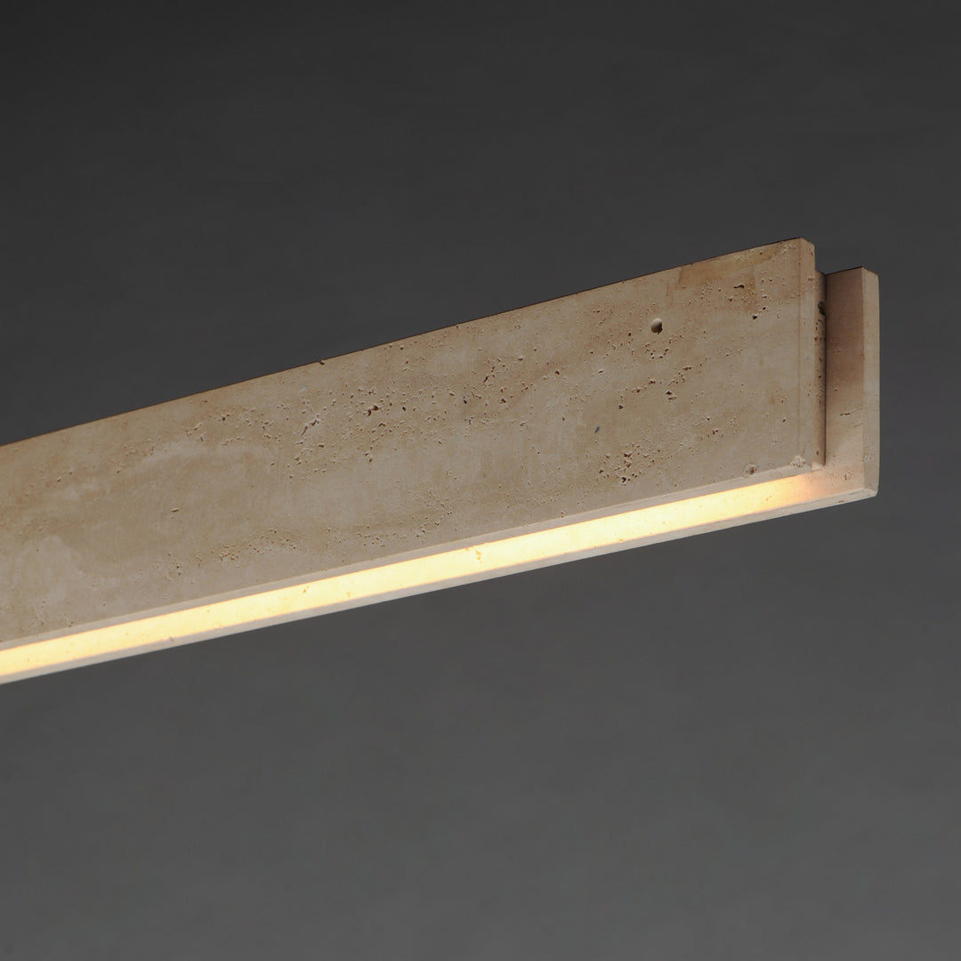 Lintel 59 LED Linear Stone Pendant by Studio M Lighting – lifestyle
