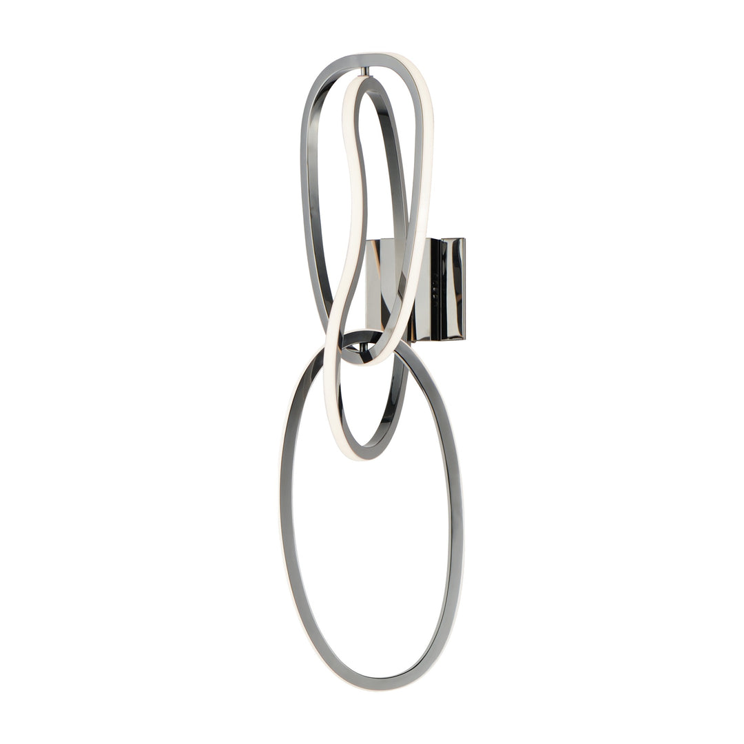 Unity 3-Light LED Wall Sconce by Studio M Lighting in Black Chrome