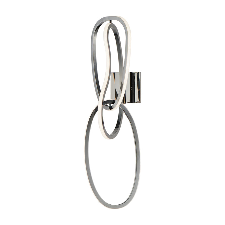 Unity 3-Light LED Wall Sconce by Studio M Lighting in Black Chrome