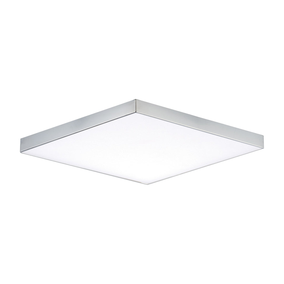 Trim 10.5" SQ LED Flush Mount 3000K by Studio M Lighting in Polished Chrome