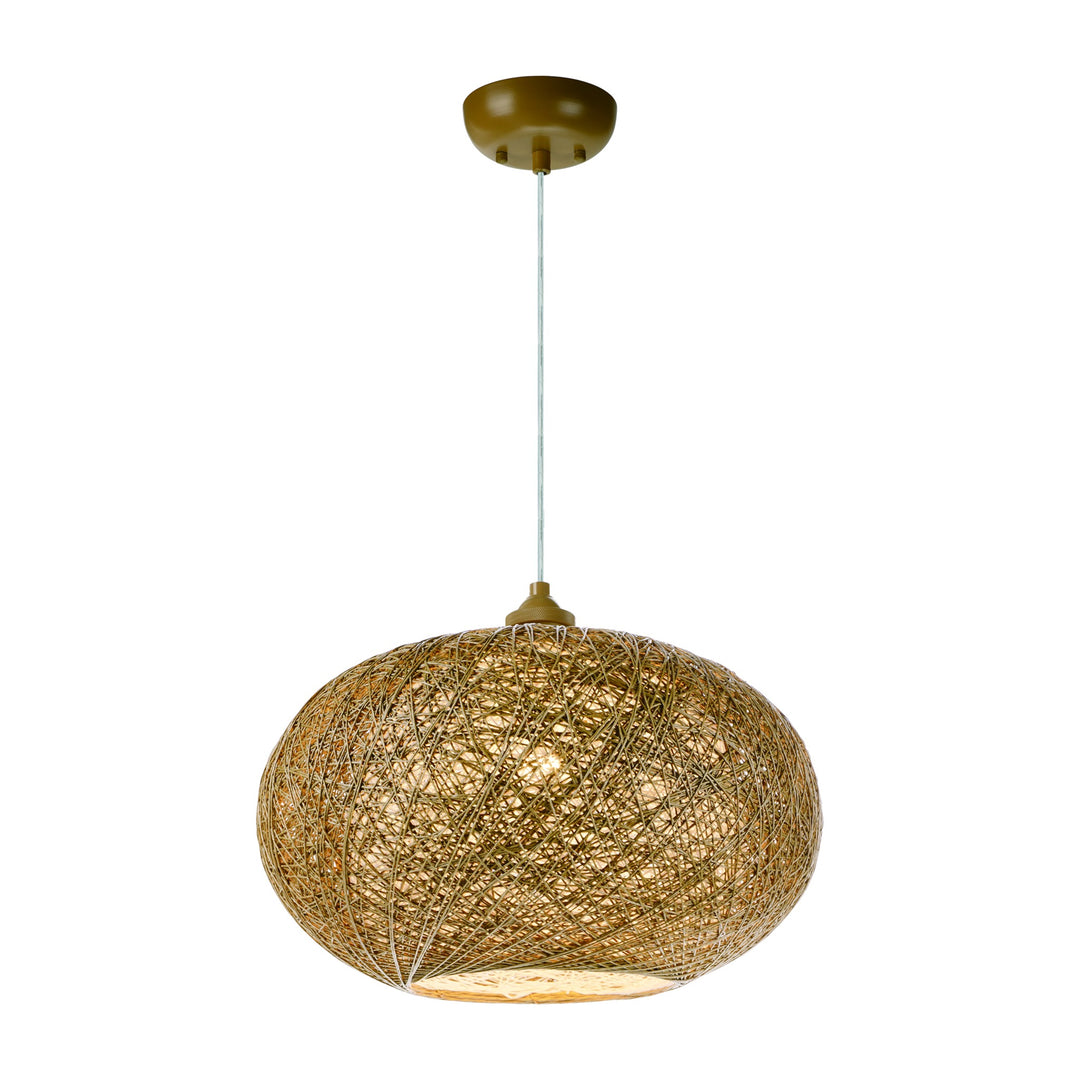 Bali Pendant 164402 by Studio M Lighting in Natural and White
