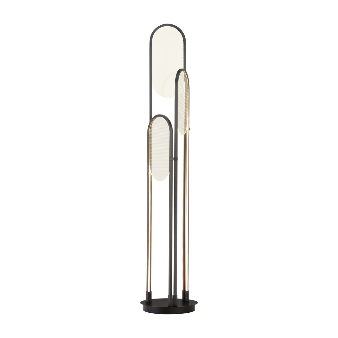 Trance 3-Light LED Floor Lamp by Studio M Lighting in Gunmetal