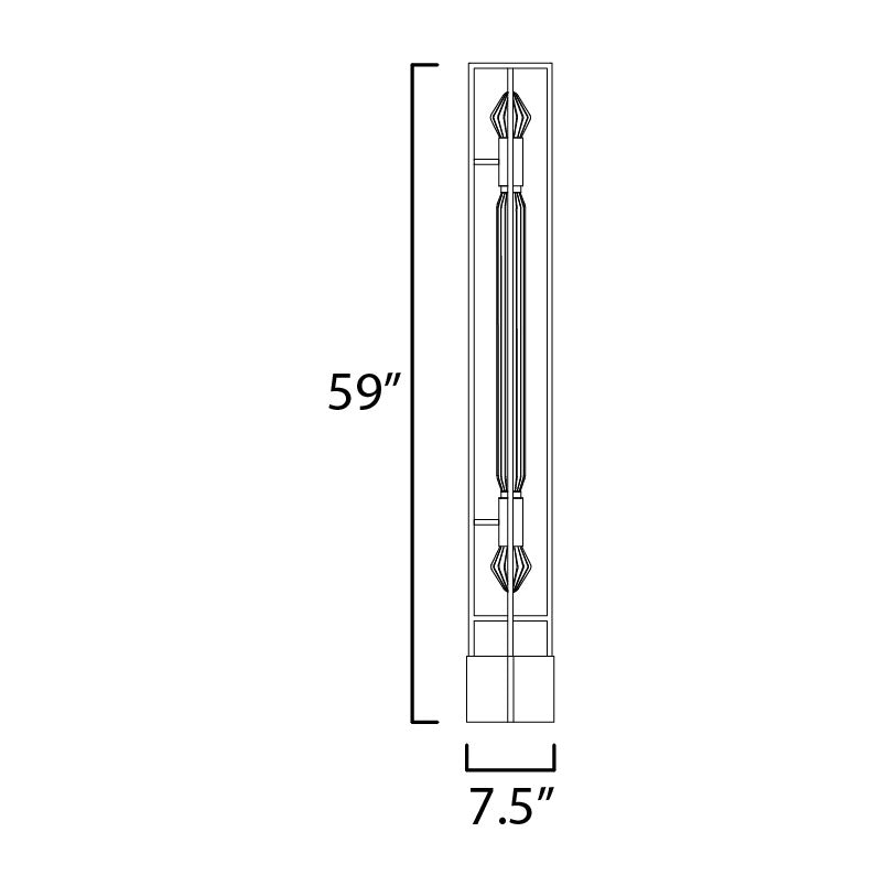 Zeppelin LED Floor Lamp by Studio M Lighting – line drawing
