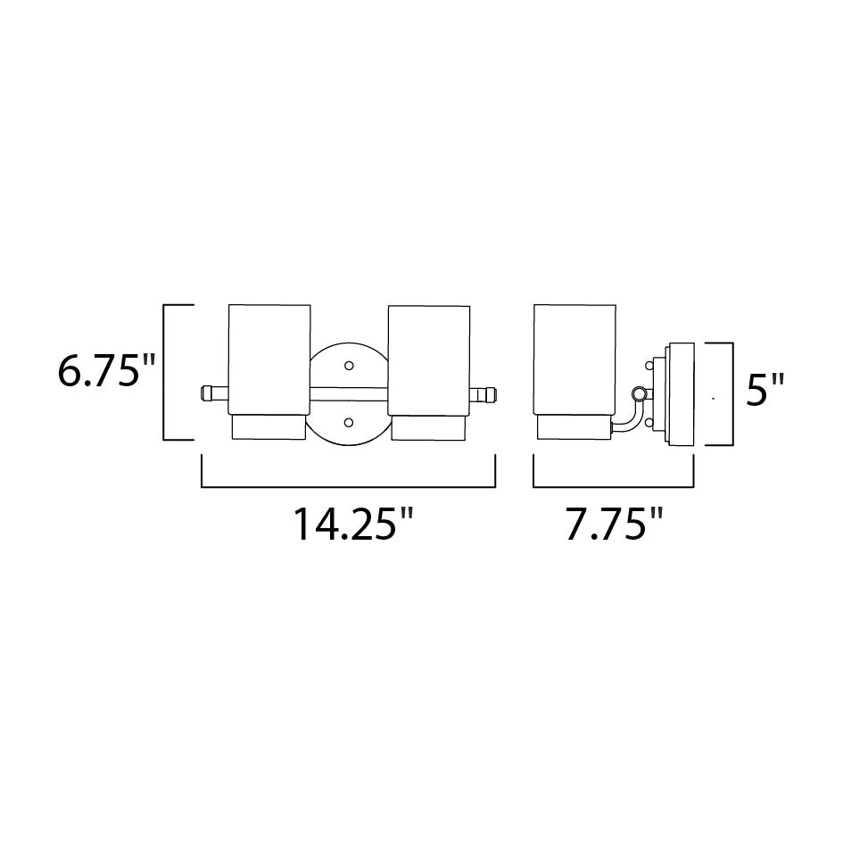 Coulee LED Outdoor Wall Sconce by Studio M Lighting – line drawing