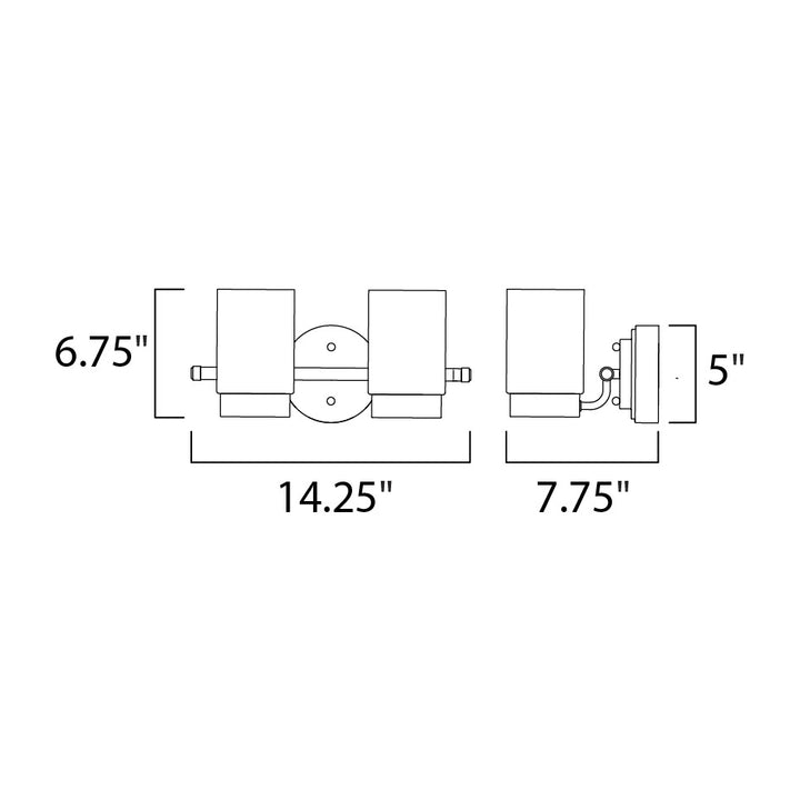 Coulee LED Outdoor Wall Sconce by Studio M Lighting – line drawing
