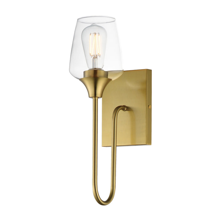 Goblet 1-Light Wall Sconce by Studio M Lighting in Natural Aged Brass