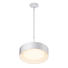 Echo 13" LED Pendant by ET2 Lighting in White finish