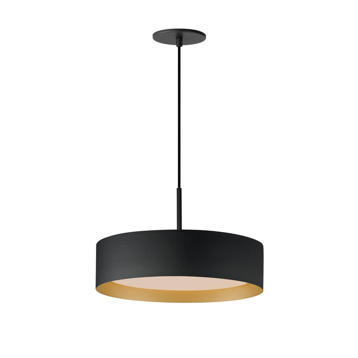 Echo 16" LED Pendant by ET2 Lighting in Black / Gold finish