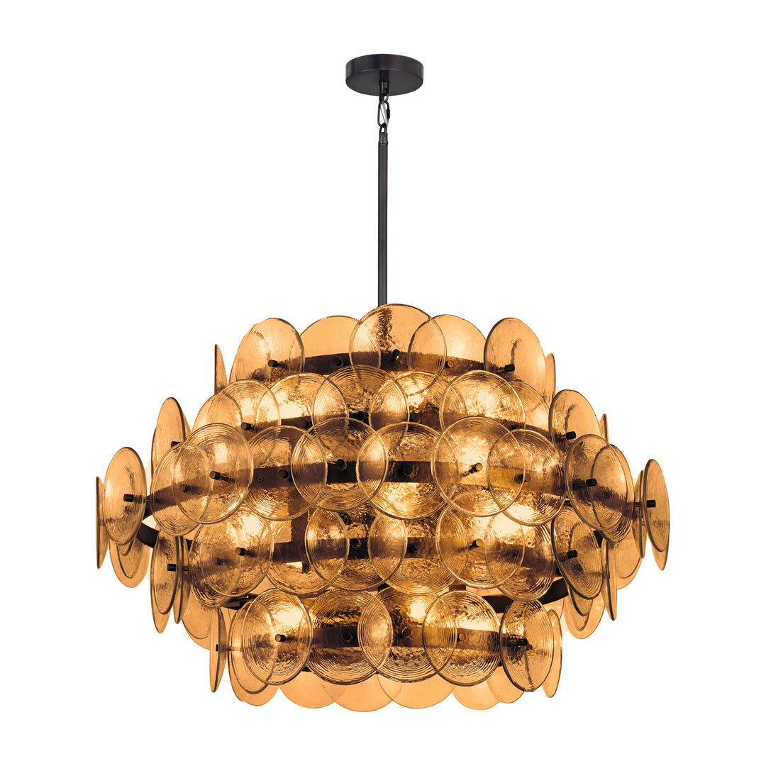 Loren 12-Light Chandelier by Studio M Lighting in Gunmetal