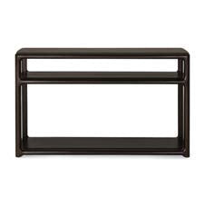 Ethnicraft Eda console in rose brown mahogany on white