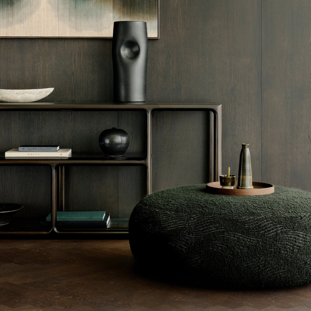 Ethnicraft Eda low rack styled in a modern interior
