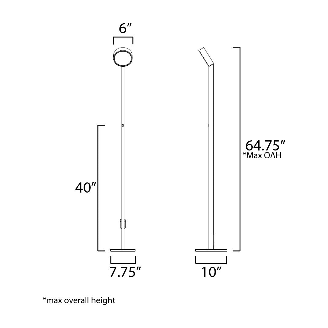 Embrace Adjustable Floor Lamp by Studio M Lighting – line drawing