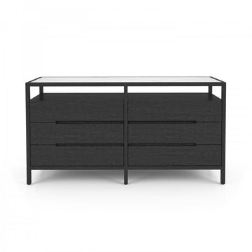 modern floating dresser Stylish Organization with the Edgar 6-Drawer Dresser by Huppé