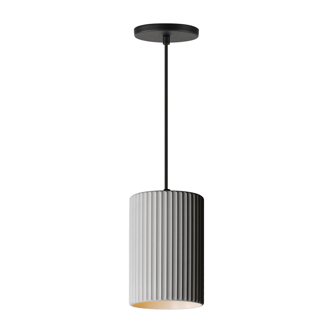 Souffle 8.5" 1-Light Pendant by Studio M Lighting in Gray