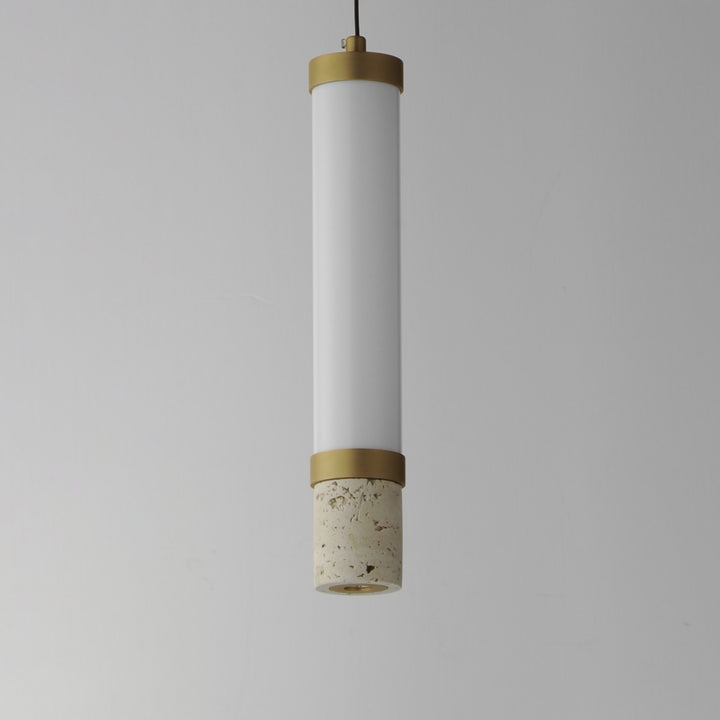 Travertine 1-Light LED Pendant by Studio M Lighting – lifestyle