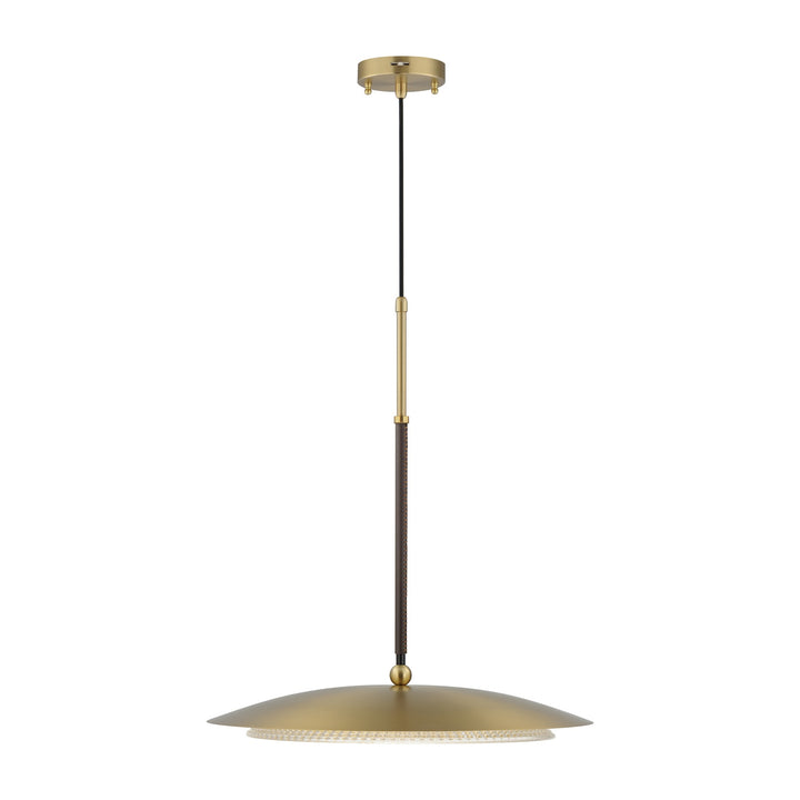 Prismatic 20" LED Pendant by Studio M Lighting in Natural Aged Brass