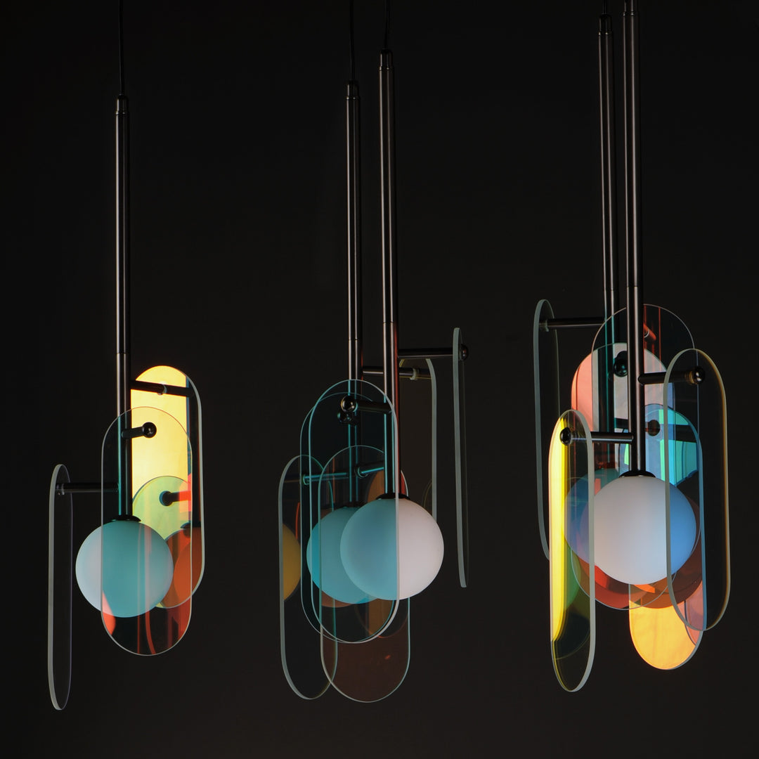 Megalith - Glass Megalith 5-Light Pendant by Studio M Lighting – lifestyle