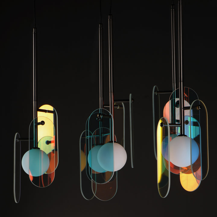 Megalith - Glass Megalith 5-Light Pendant by Studio M Lighting – lifestyle
