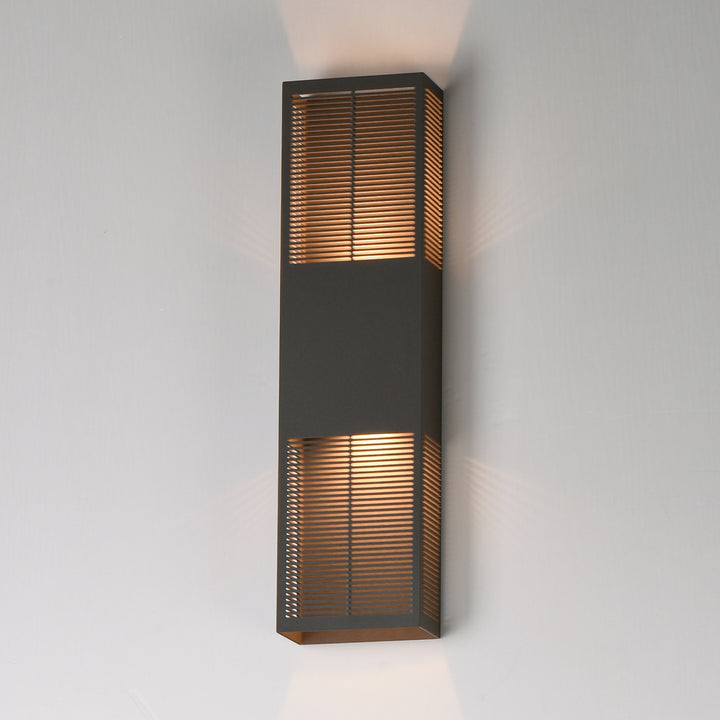 Grate 24 LED Outdoor Wall Sconce by Studio M Lighting – lifestyle
