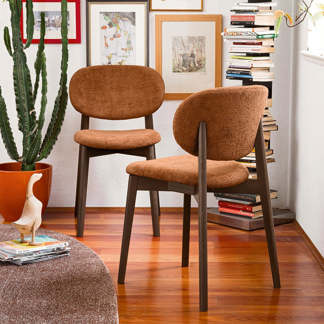 Eide Wood Dining Chair by Connubia in a styled interior
