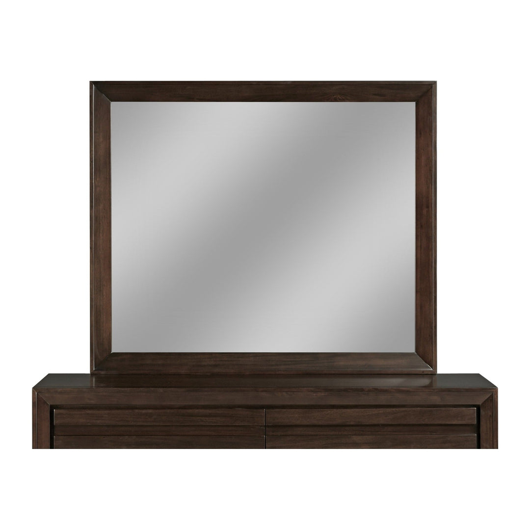 Element Mirror by Modus in Chocolate Brown — on a white background