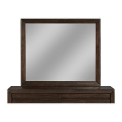 Element Mirror by Modus in Chocolate Brown — on a white background