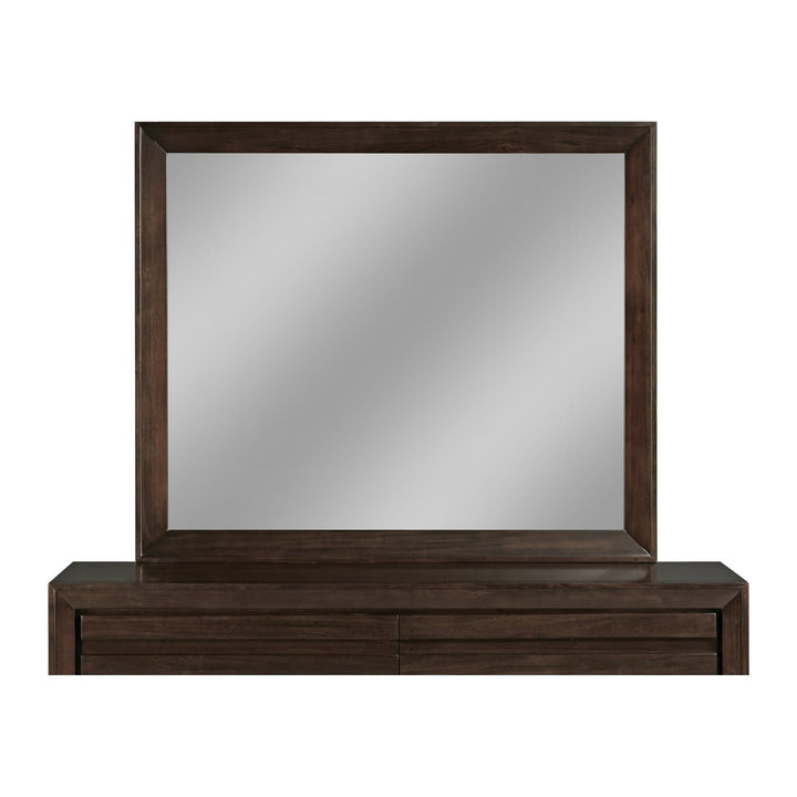Element Mirror by Modus in Chocolate Brown — on a white background