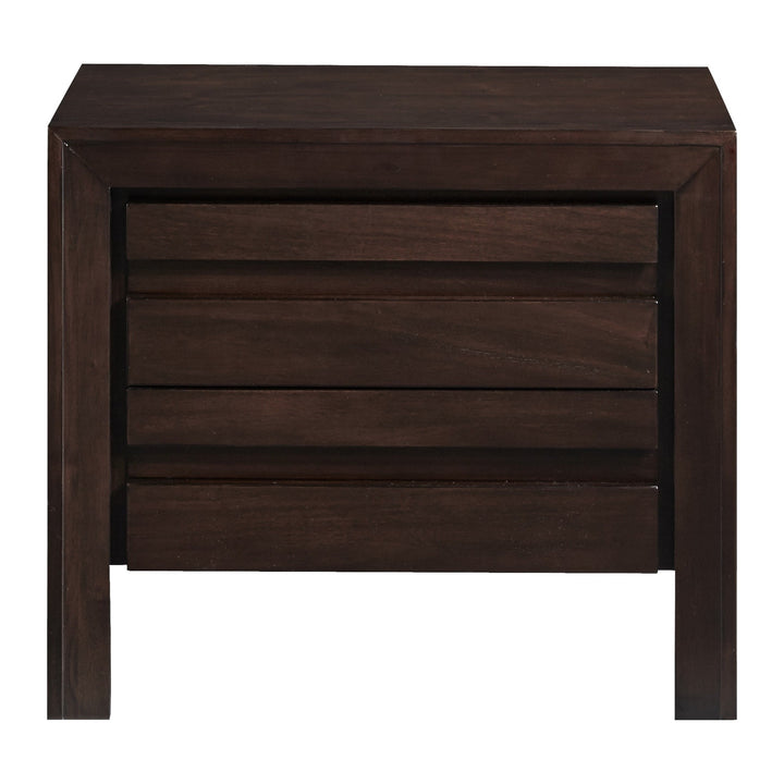 Element Nightstand by Modus in Chocolate Brown — on a white background
