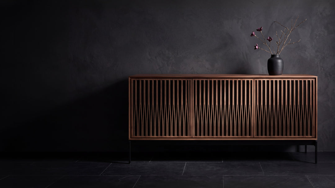 Elements 8707 Tune Media Cabinet with Console Base lifestyle