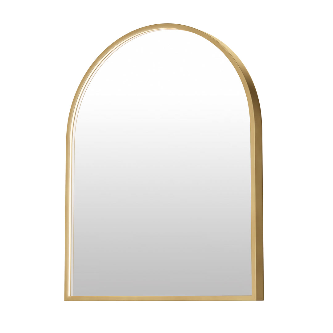 Elisse Arch 24" x 30" LED Mirror by ET2 Lighting in Gold finish
