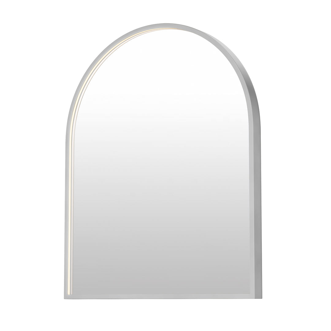Elisse Arch 24" x 30" LED Mirror by ET2 Lighting in Satin Nickel finish